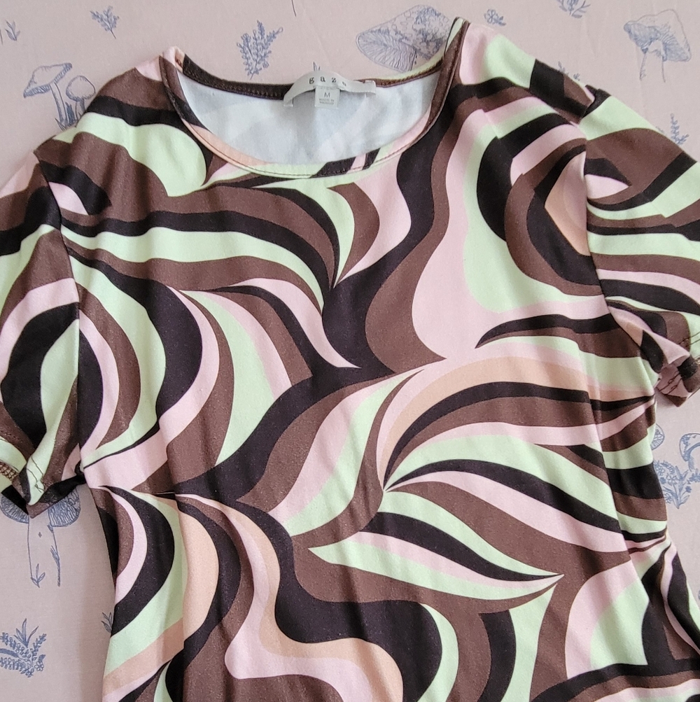 Wavy Print Top